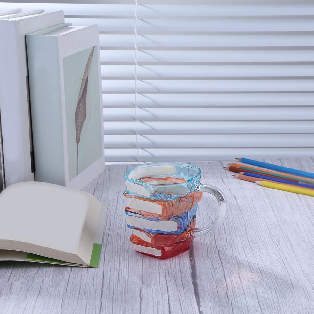 3D Bemalte Buch Tasse Verschleißfest Einzigartig Handgefertigt Trinkbecher Mehrzweck Neuheit Wasserbecher für Bier Wein Saft Tee Kaffee