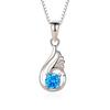 New Angel Tears Pendant Women's Fashion Water Drop-shaped Feather Angel Wing Necklace