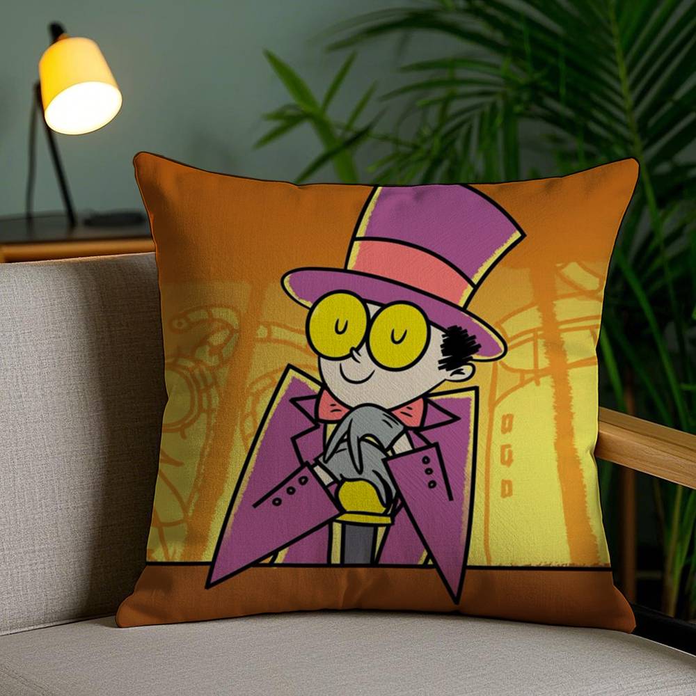 Cool Cartoon S-Superjail Pillow Case Office Sofa Dorm Chair Back Short Plush Double-Sided Printing Home Cushion Cover