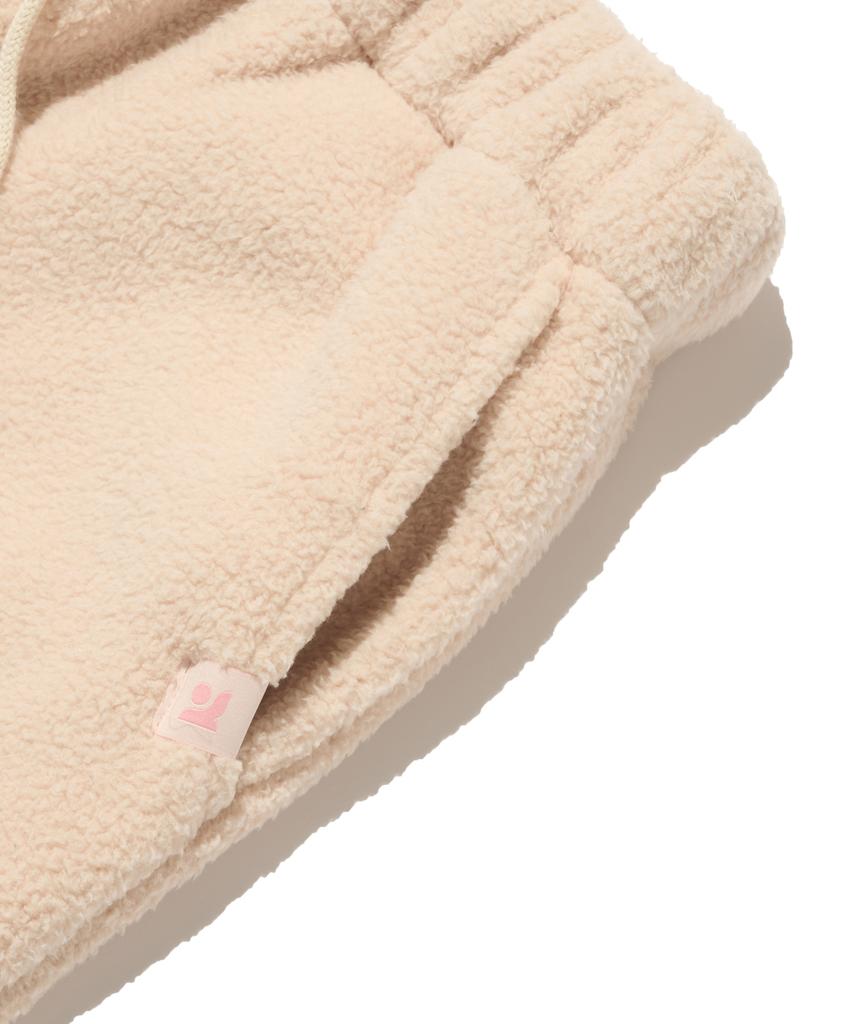 Road Road Cozy Bear Sherpa Fleece Jogger Pants (Ivory)