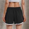 Damesportsshorts Casual Løse Ensfarvede Elastisk Midje Shorts