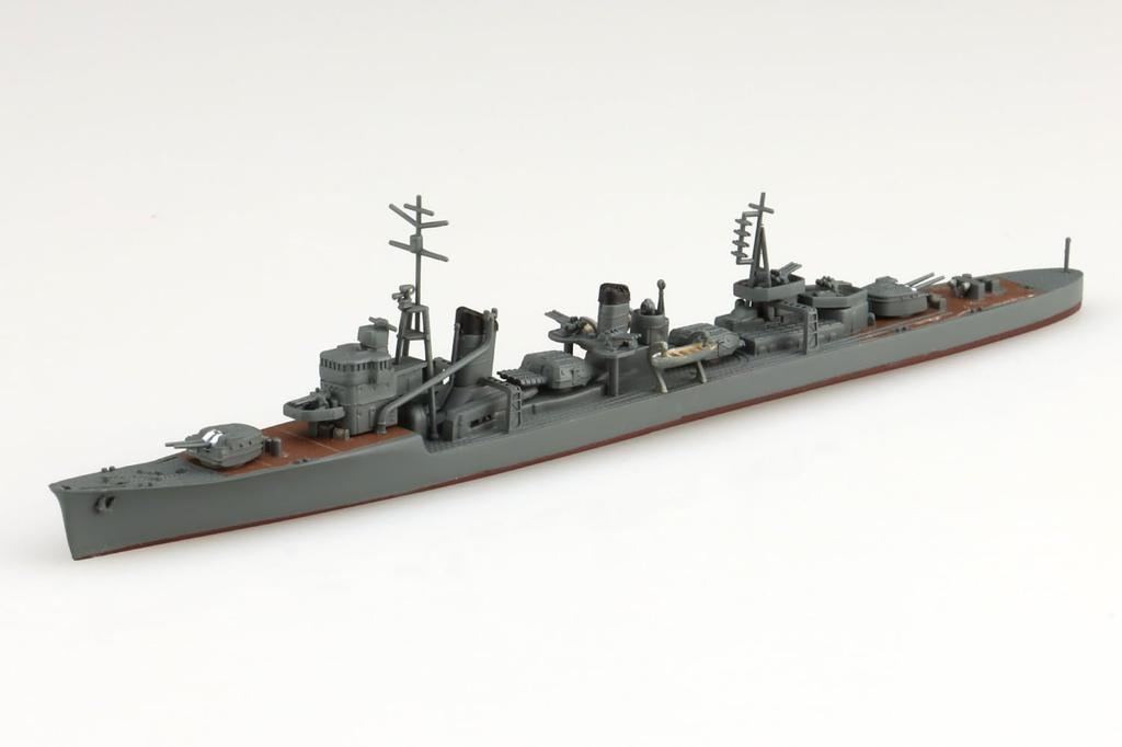 Aoshima Bunka Kyozai Waterline Series 444 Imperial Japanese Navy Destroyer Yukikaze Plastic Model Kit 1/700 No.