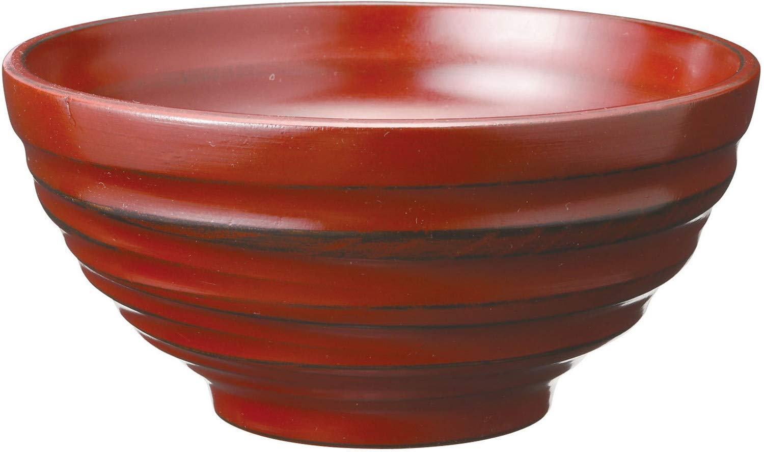 Ase Shinzo Shoten Bowl Donburi Banquet Negoro F0805 Vermilion 17.5cm