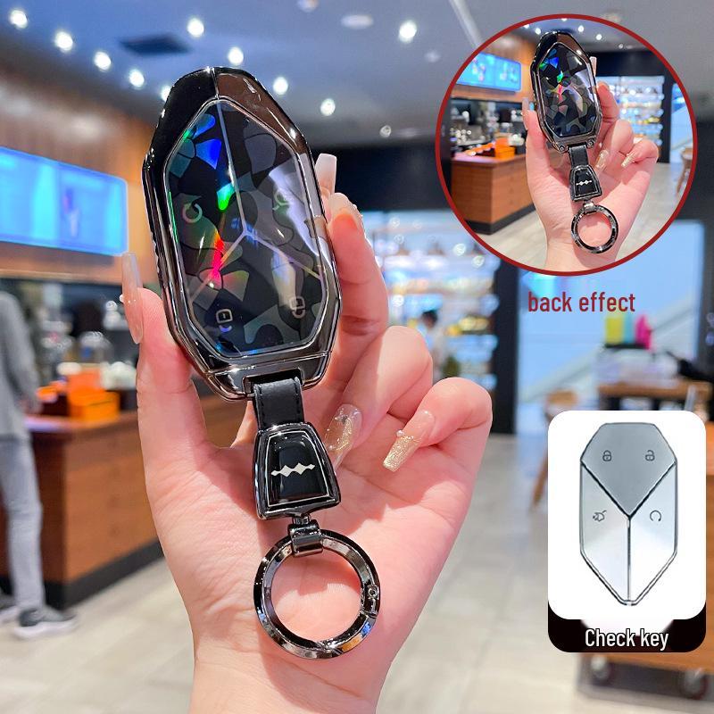 Key Cover & Metal Key Ring for BYD Formula Leopard 3, 5, & 8