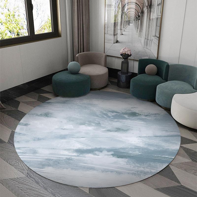 3D Vortex Optical Illusion Rugs Trap Area Carpet Anti-Slip Round Mats Large Carpets for Living Room Sofa Swirl Washable Carpet