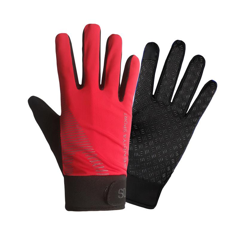 M/L/XL Ice Silk Cycling Gloves Touch Screen Breathable Sun Protection Gloves Sports Fitness Mountaineering Gloves Quick Drying