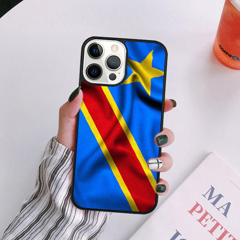 

Congo Flag Phone Case For iPhone 17 Air 14 13 12 16Pro Max 15 Plus Max Cover Shell coque iPhone 14pro