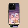 Zodiac Sign Gemini Phone Case for iPhone 17 16 15 14 13 12 11 Air Pro Max Plus Matte Surface Magsafe Cover