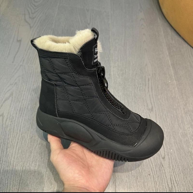 Quality retro versatile snow boots soft-soled waterproof cotton shoes piled thickened warm high-top women's shoes