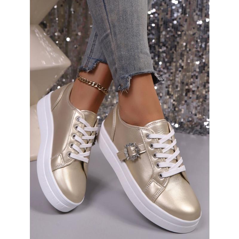 Women's Plus Size New European American Style Round Toe Chunky Sole Casual Versatile Fashion Shoes