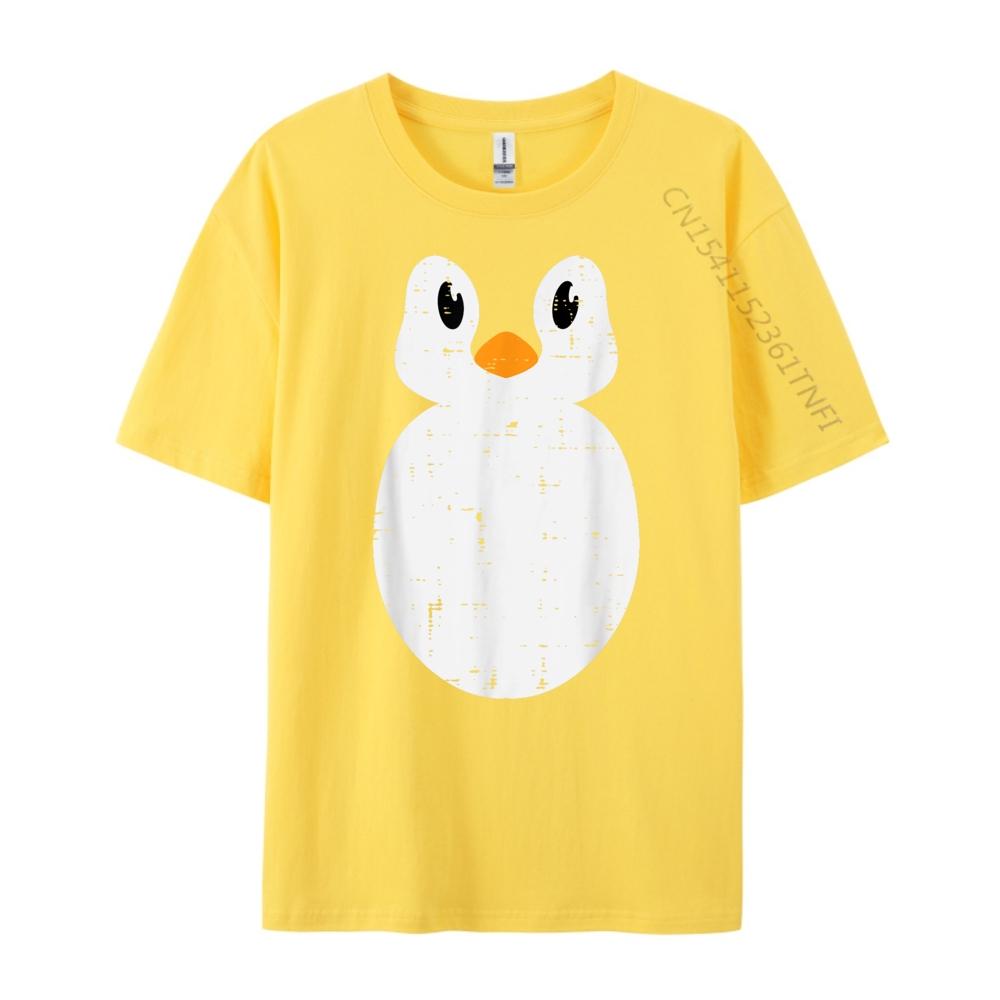 Penguin Face Cute Animal Men Girls Streetwear Men Limited Time Special T Shirt Man Tshirt