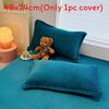 Modern Simplistic Doublesided Milk Velvet Pillowcase With Crystal Fleece For Home Comfort