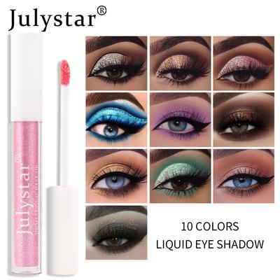 10Color Beauty Liquid Eye Shadow Makeup Micro -glitter Monochrome Eye Shadow Liquid Cosmetics