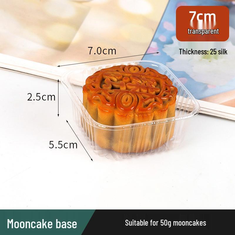 Golden Mooncake Blister Packaging: Salted Egg Yolk Pastry Tray with Mung Bean Cake Blister Box.