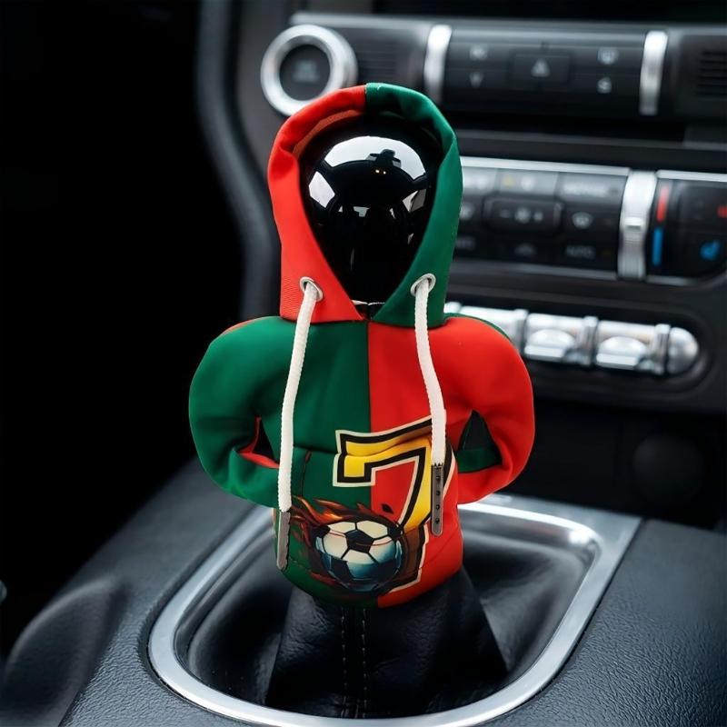 Universal Hoodie Gear Shifter Cover Car Stick Shifter Knob Cover Protectors Sweatshirt Cover for Manual Automatic Car