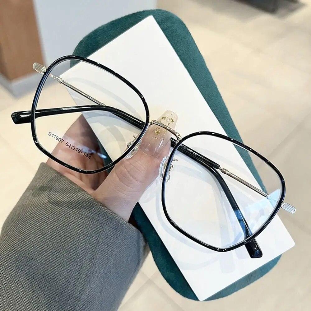 Ultra Light Big Square Frame Anti-Blue Light Glasses Women Men Optical Frame Eye Protection Eyeglasses Office Computer Goggles