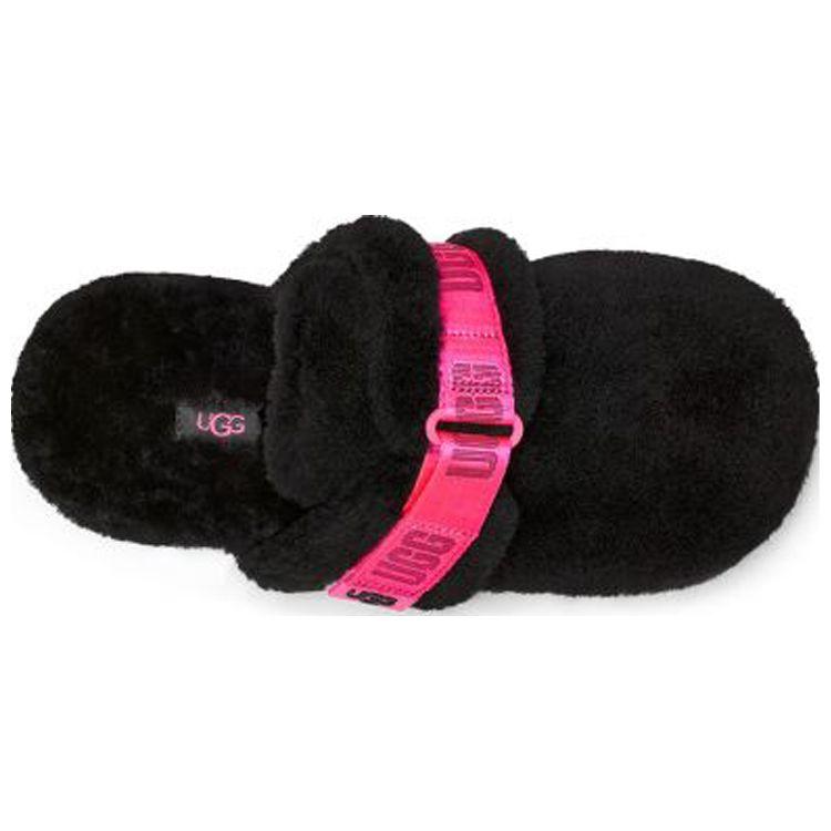 UGG Fluff It Fabric Fashion Comfortable Slippers Men slippers Black Pink 1118150-TPBC