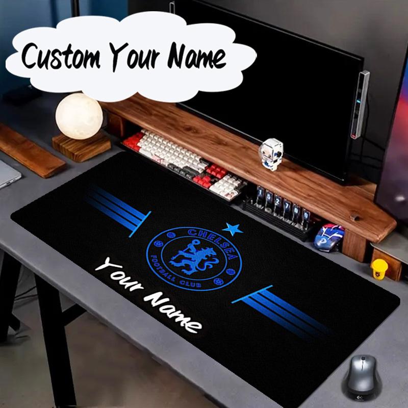 Custom Name Mouse Pad Chelsea Football Club Crest Mouse Pad, Gaming Mouse Pad, Keyboard Pad, Desk Decor for Computer Notebook Fan Birthday Gift