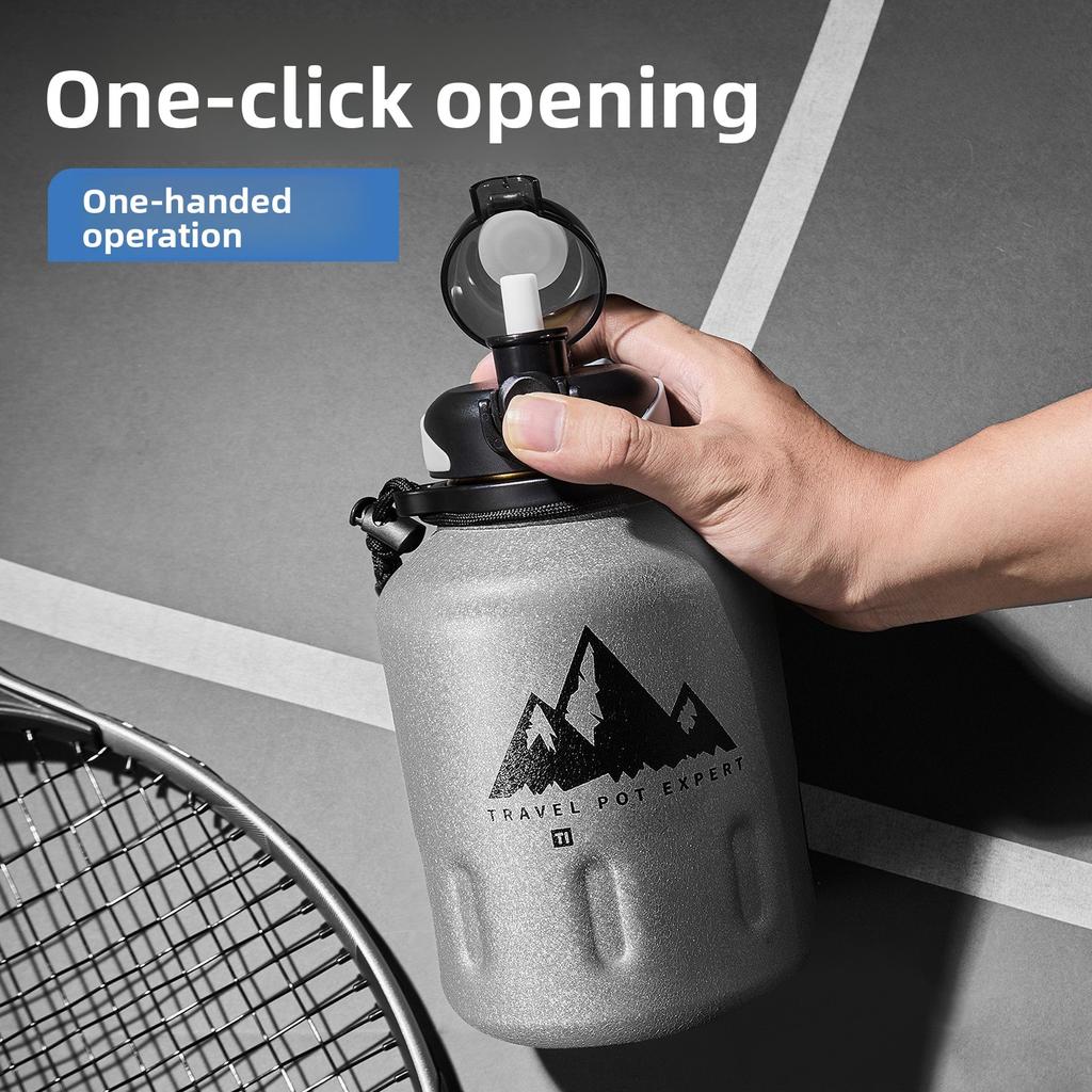 New Large-Capacity Titanium Insulated Cup, Cold-Keeping Cup, Outdoor Sports Portable Water Bottle, Insulated Water Jug