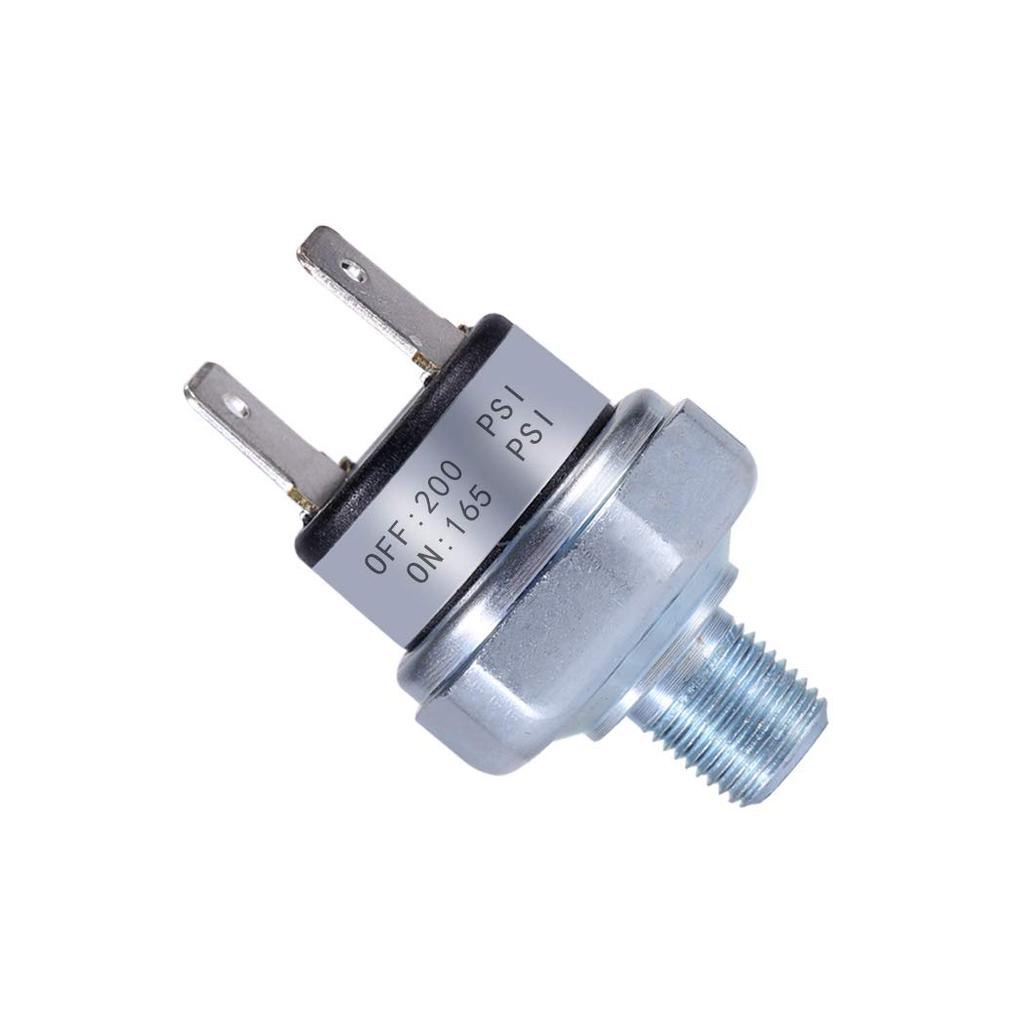 Air Pressure Switch 165-200 PSI 1/8"-27 NPT DC 24V 12V Air Compressor 200PSI 165PSI