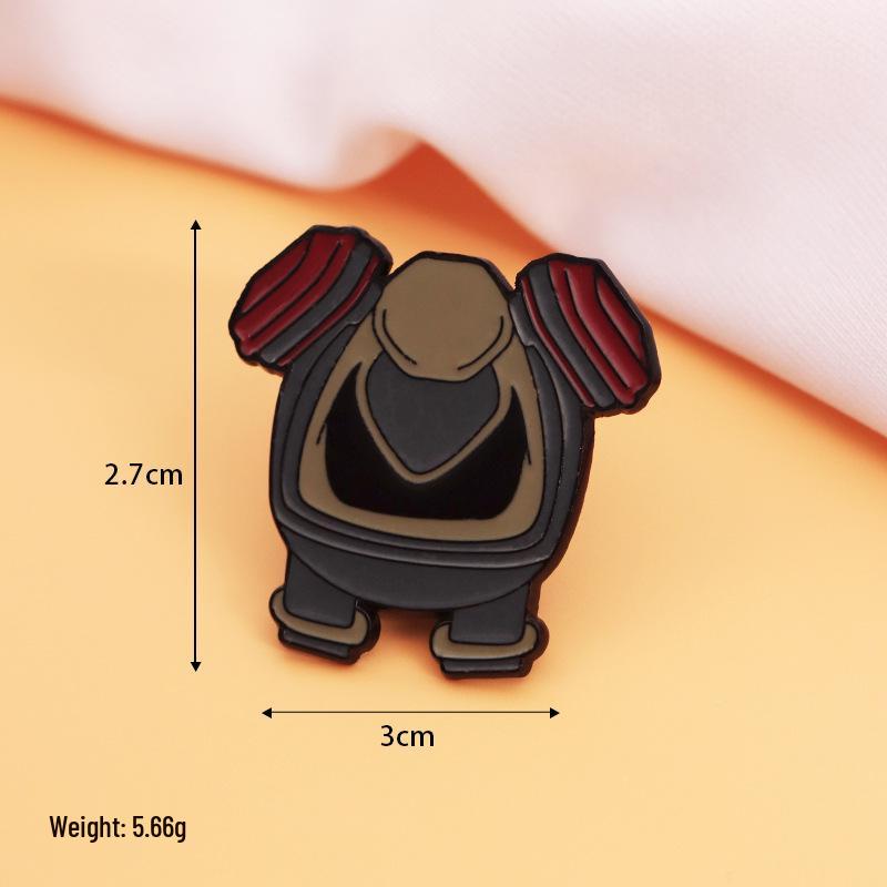 Çizgi Film Filminden Esinlenen Breaking Bad Gaz Maskesi Altın Broş