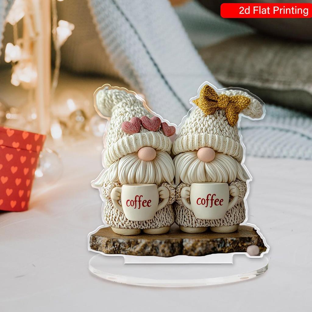 Creative Acrylic Gnome Ornaments for Home and Garden Decor
