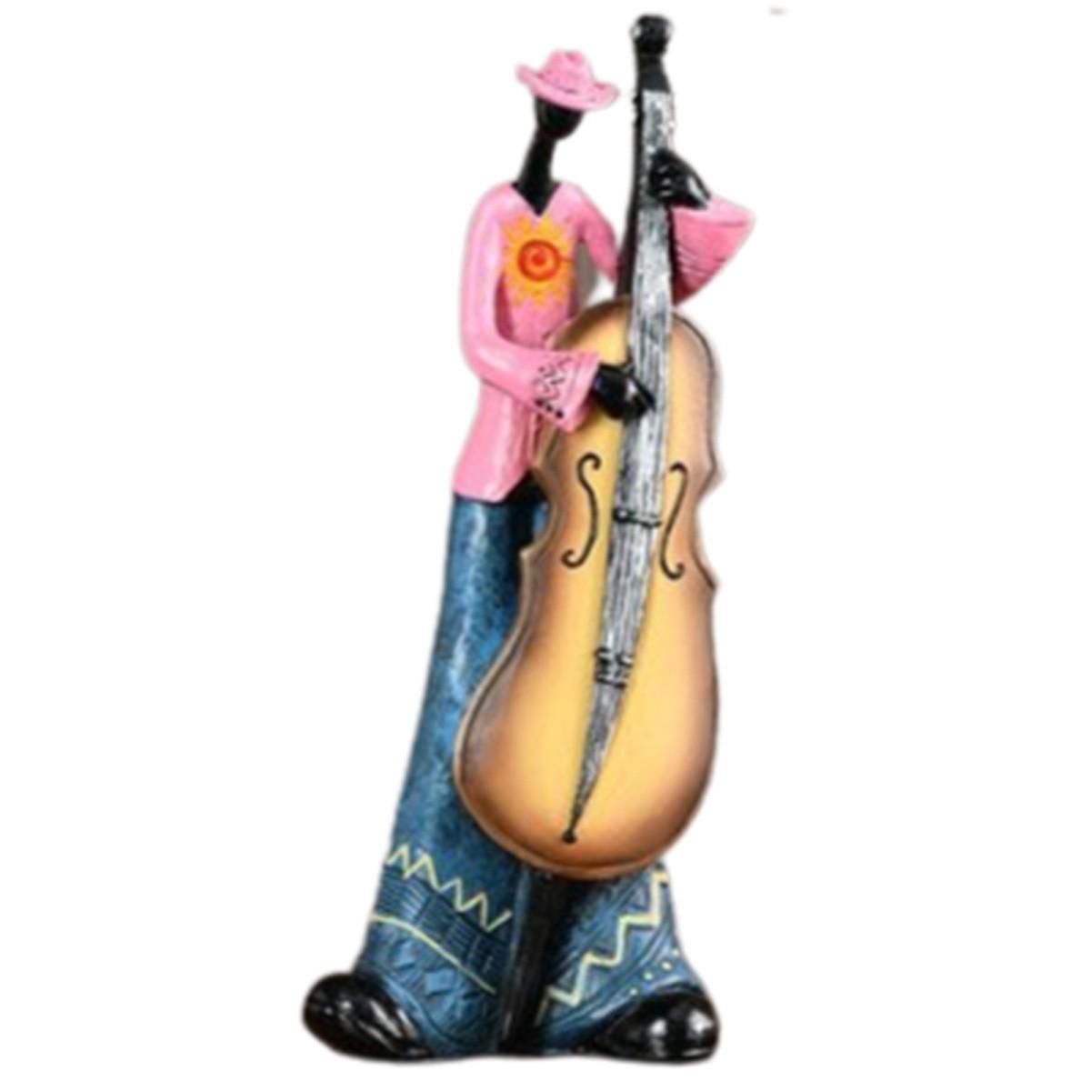 

(Оставьте следы)Креативная смоляная статуя джаз-бэнда в американском стиле, винтажные музыканты, саксофонист, скульптура, статуэтка, произведение искусства, бар B