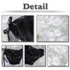 White Fang Sexy Lingerie Panties with White and TT356 Women's Ruffles, Black, (Black)