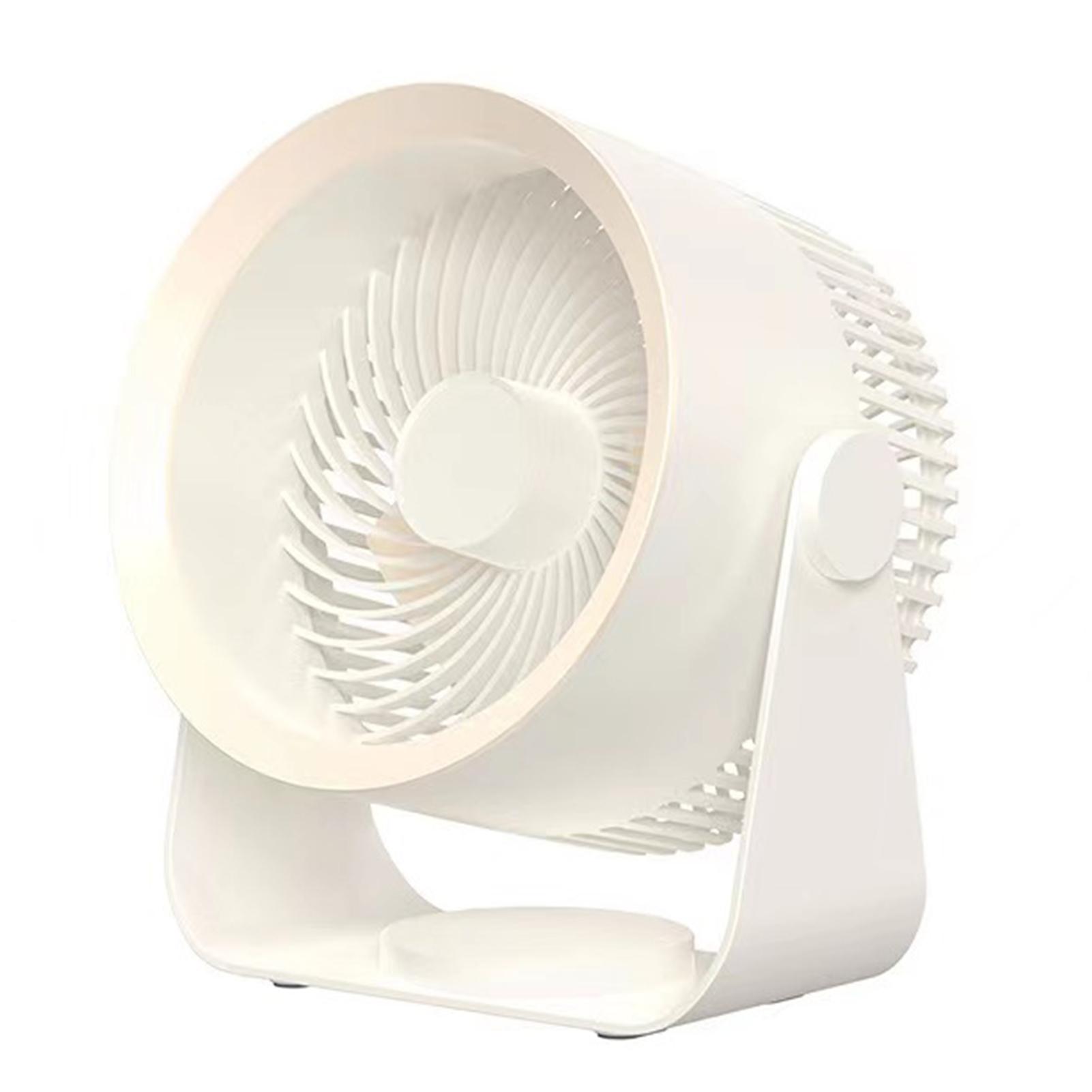 

Многофункциональный электрический вентилятор Беспроводной вентилятор для циркуляции воздуха 3-скоростной настольный вентилятор с вращающейся на 180 градусов головкой для дома/офиса спальни белый