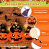 Pumpkin Shape Halloween Welcome Sign Wooden Pumpkin Porch Sign  Front Door Decor