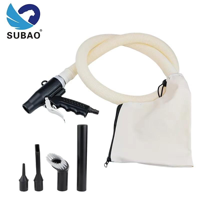 SUBAO 009 Пневматический пылесос Двойного назначения Пылеструйный пистолет Воздуходувка Автомобильная красота Домашняя уборка чёрный