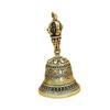 Small Brass Bell Ornament Anitque Gift Multipurpose Traditional Portable Home Decoration Craft Collectible Hanging Pendant
