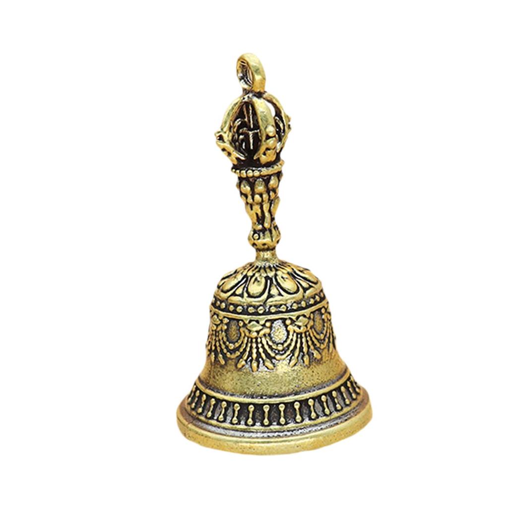 Small Brass Bell Ornament Anitque Gift Multipurpose Traditional Portable Home Decoration Craft Collectible Hanging Pendant