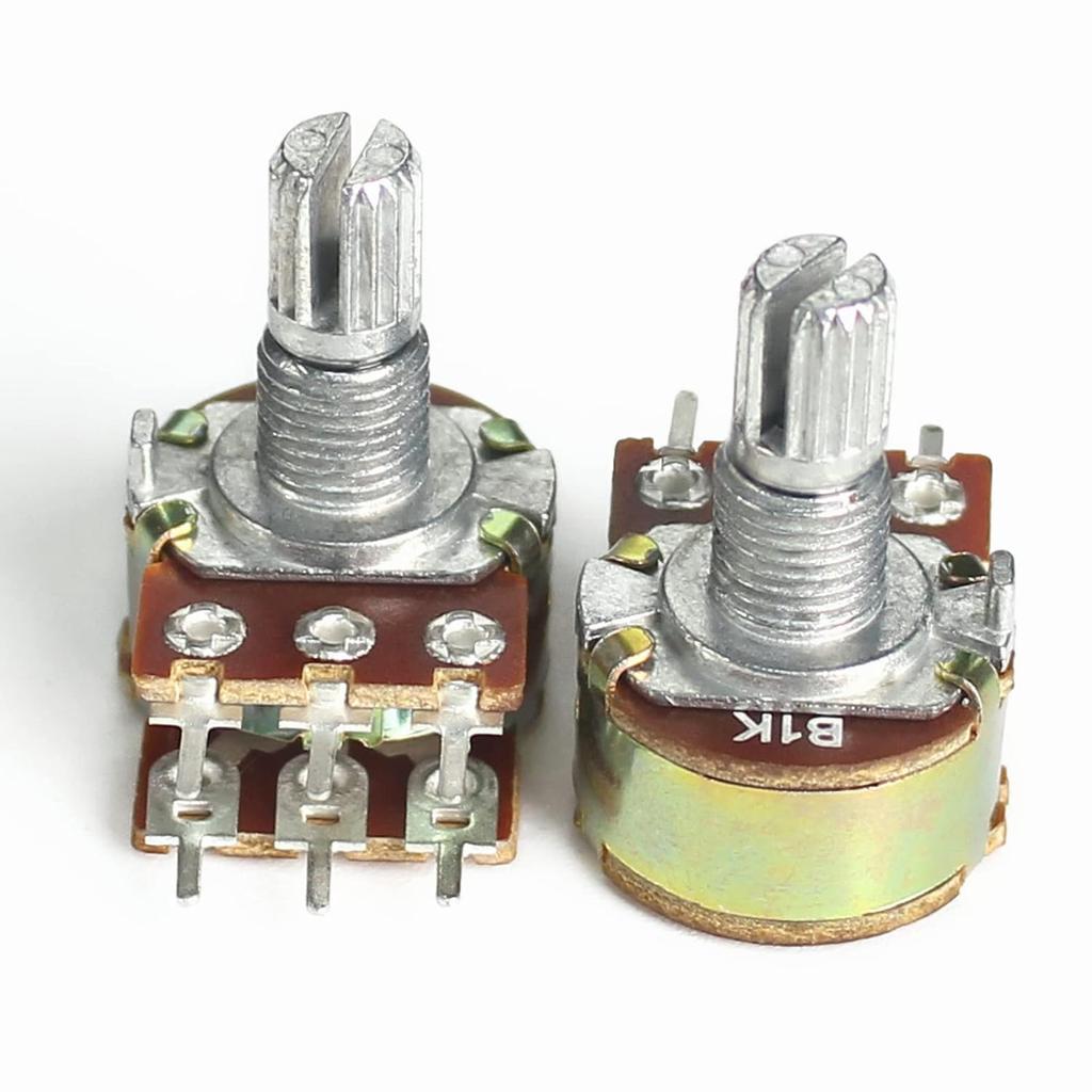 10PCS WH148 15mm 3pin Linear Potentiometer With Nuts And Washers 1K 2K 5K 10K 20K 50K 100K 250K 1M Potentiometers Kit