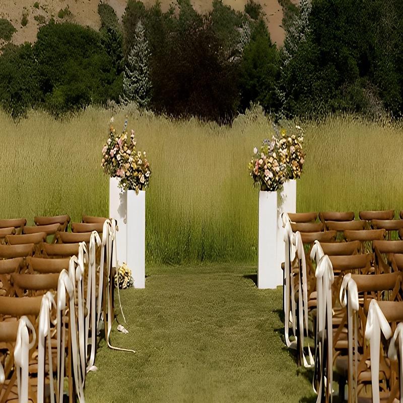 

10Pcs Large Wedding Ribbon Bows With Long Tails Wedding Aisle Decor Wedding Chairs Wedding Background Decor