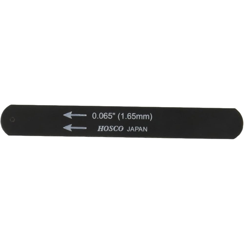 HOSCO Luthiers Tools Black Nut File 95mm Length Black Oxide Finish 0.065 Inch Guitar Accessory