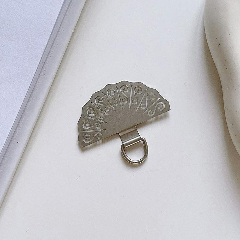 

1 шт., веерообразная прокладка из нержавеющей стали в форме бабочки для ремешка для телефона, ультратонкие детали для ремешка для мобильного телефона, соединительная деталь для ремешка