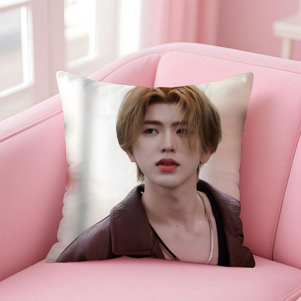 singer trendy CCai Xukun Cushion Cover Pillow Case Soft Skin Friendly Fabric  Concealed Zipper