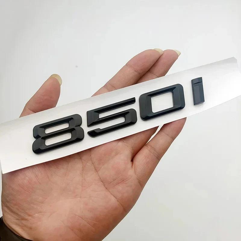3D Black Chrome 840i 850i 860i Logo Emblem Rear Trunk Badge Stickers For BMW 8 Series E31 G15 840i 850i 860i Car Accessories