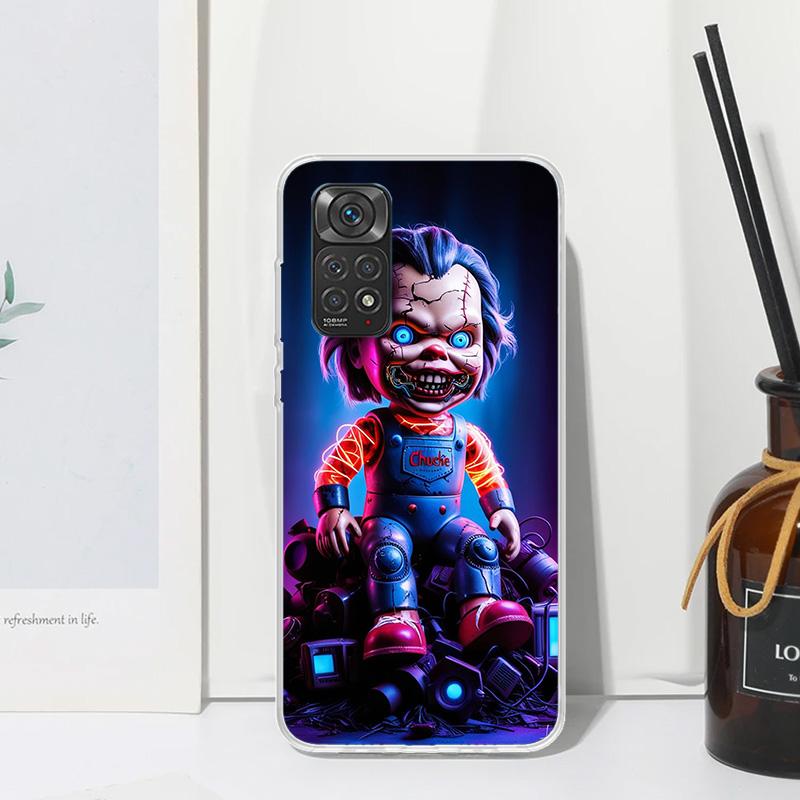 Chucky Doll Horror Movie Phone Case For Xiaomi Redmi Note 15 13 14S 14 Pro Plus 12S 11S 10S 12 11E 10 11T Art Fundas Back Cover