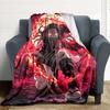 1pc Demon Slayer: Kimetsu no Yaiba Cozy Print Blanket Lightweight Warm Flannel Throw Blanket For Sofa, Bed, Living Room