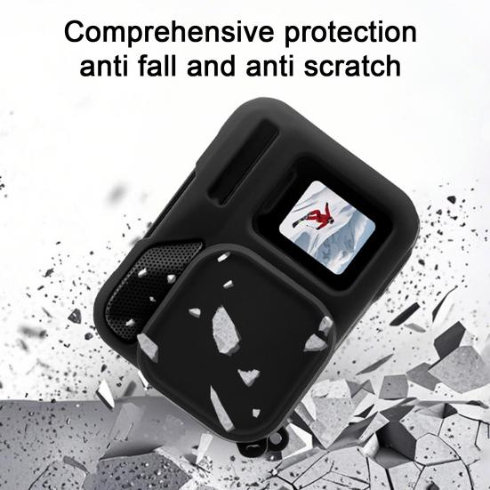 Protector de Lente para Cámara de Acción Cubierta Protectora a Prueba de Golpes Resistente a Impactos Fácil Instalación Funda de Silicona para Cámara de Acción para Insta360 Ace Pro 2