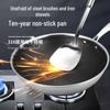 Zhi Shi 32cm 316 Stainless Steel Frying Wok