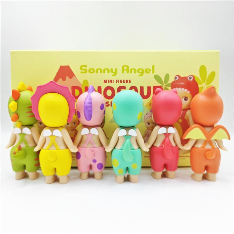 Charming Pvc Angel Dinosaur Models Blind Box Set Includes Triceratops And T-rex