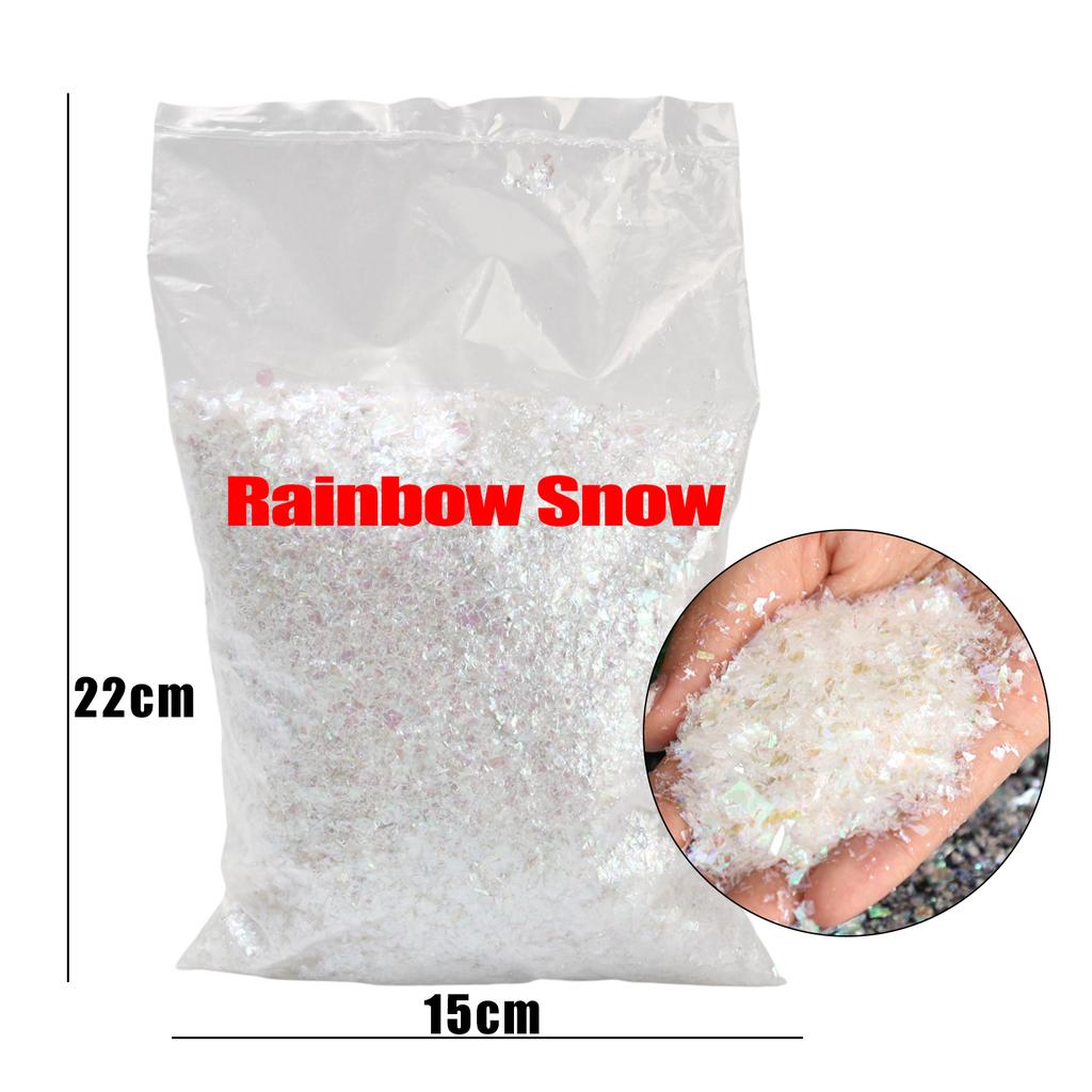 200g Snowflake Powder Summer Christmas Faux Snow Glitter Twinkles Snowflakes Powder Christmas Village Display Decoration Supply