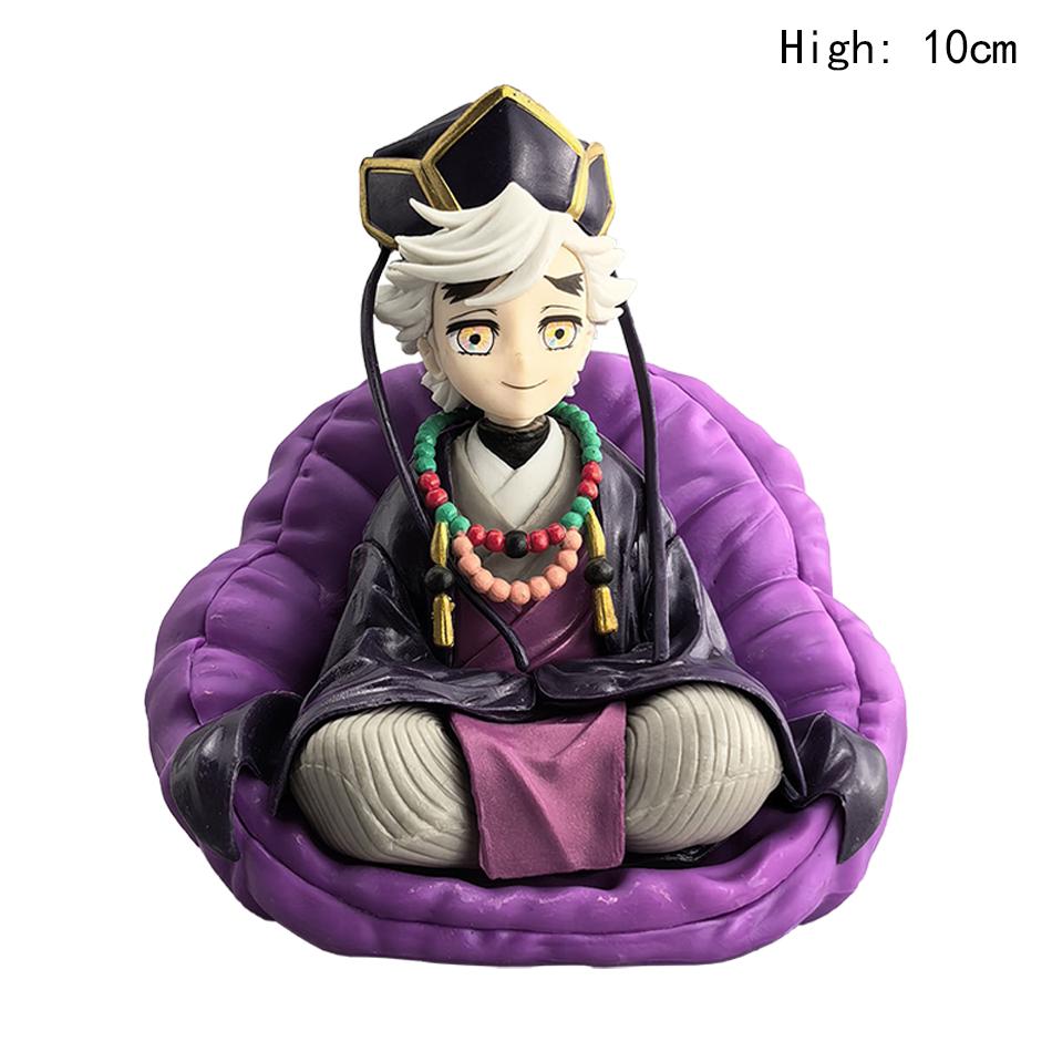 Anime Demon Slayer Noodle Stopper Akaza Douma Warrior Action Model Kids Playthings Gifts Desk Decoration Collection Decoration PVC