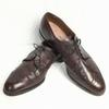 Allen Edmonds Tom, Dick & Harry Wingtip Business Shoes Burgundy Size 10.5B 27.0-28.0 Vintage Men's