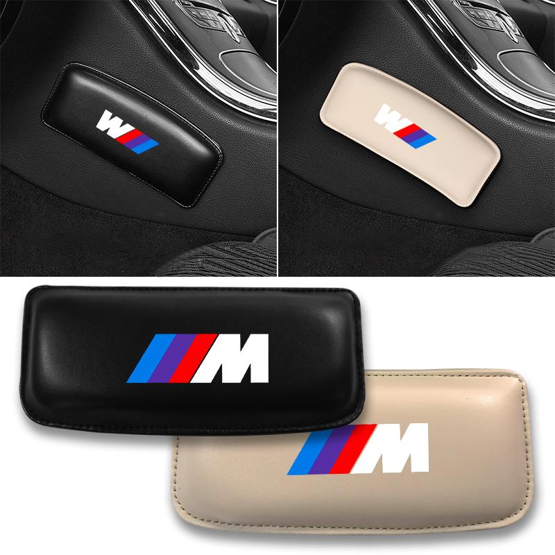 Leather Elastic Pad for Knee Pain Relief Anti-Slip Auto Accessories For BMW-M M5 M4 M3 F20 F40 F22 F30 F10 F06 F07 F46 E60 Z4 G20 F15 F16 G30 X1 X3 X5
