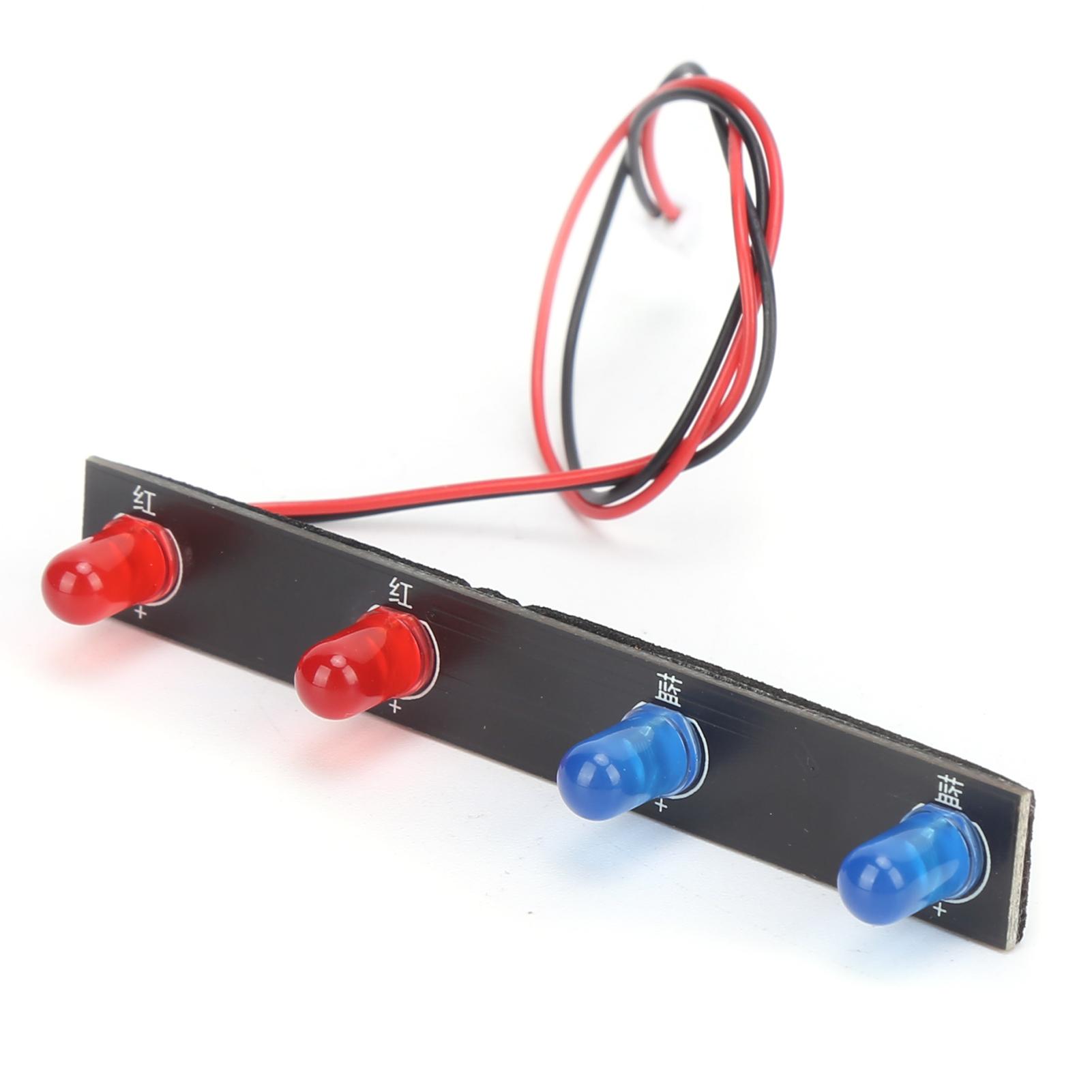 

RC Car Roof Light Bar Headlight with Red Blue LED for WLtoys 12428 112 Scale RC Car Parts