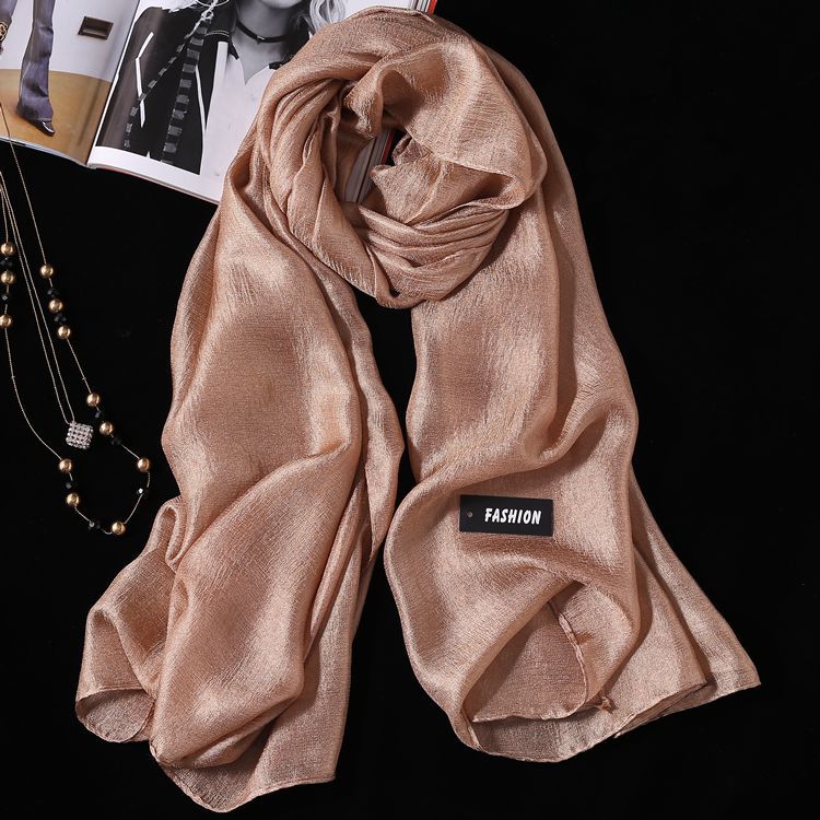 

2024 Four Seasons Новый однотонный удлиненный льняной шарф, универсальный женский теплый шарф для защиты шеи, двухсторонний шарф, шаль 190*100cm